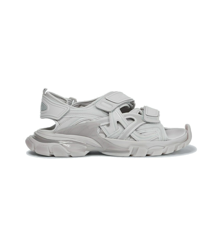 Photo: Balenciaga Track Clear Sole strapped sandals