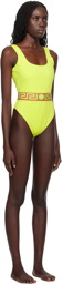 Versace Underwear Yellow Greca Swimsuit