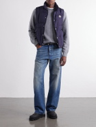 Moncler - Brumellune Logo-Appliquéd Quilted Shell Down Gilet - Blue