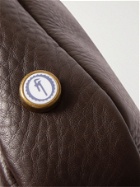 BLEU DE CHAUFFE - Folder Vegetable-Tanned Textured-Leather Messenger Bag