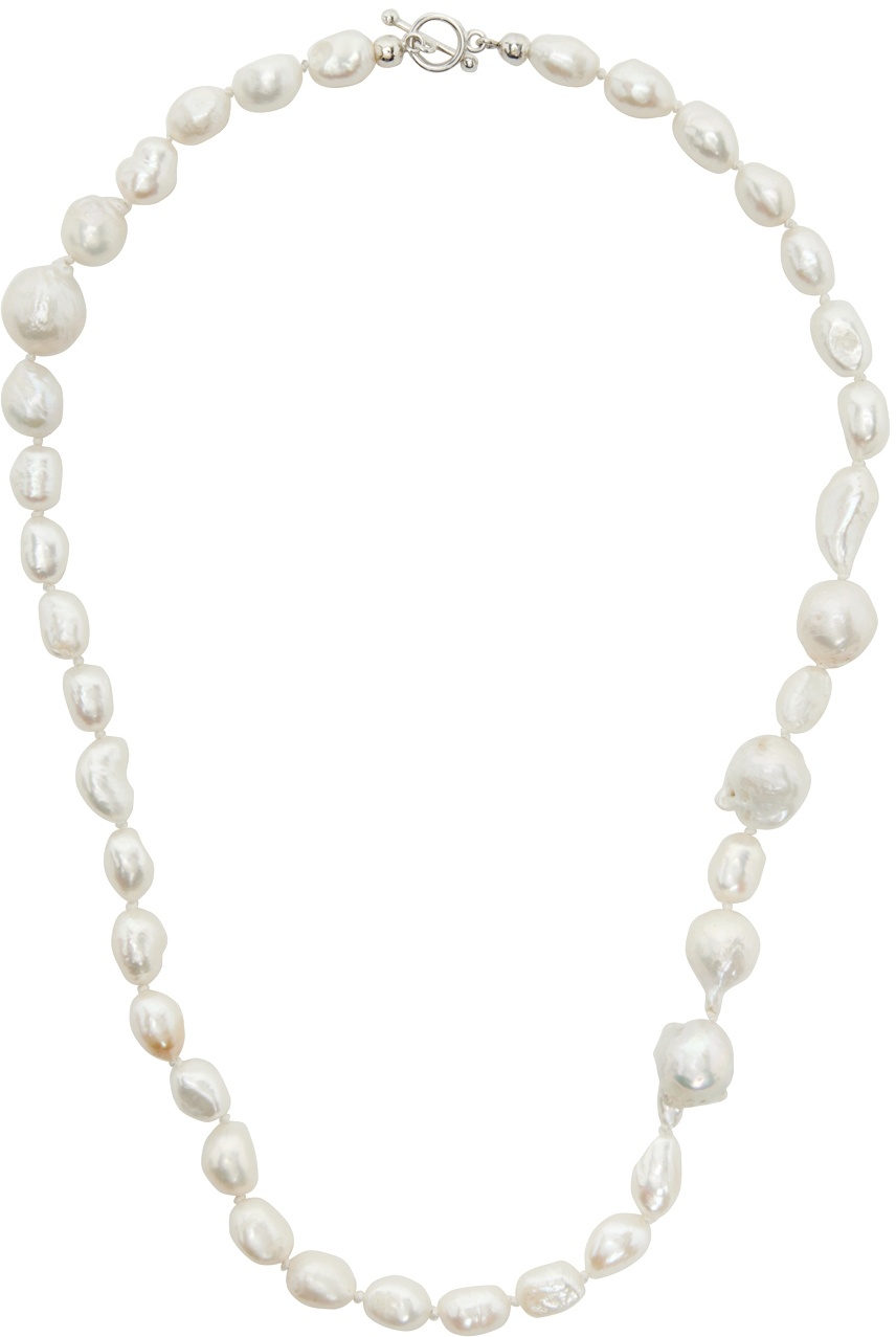 HANREJ Off-White Pearl Necklace
