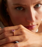 Suzanne Kalan 18kt rose gold ring with sapphire and diamonds