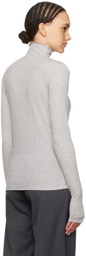 Filippa K Gray Mock Neck Sweater