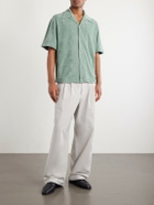 Jil Sander - Camp-Collar Cotton-Terry Shirt - Green