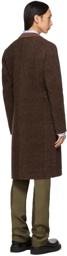 Peter Do Reversible Brown Double-Faced Kar Coat