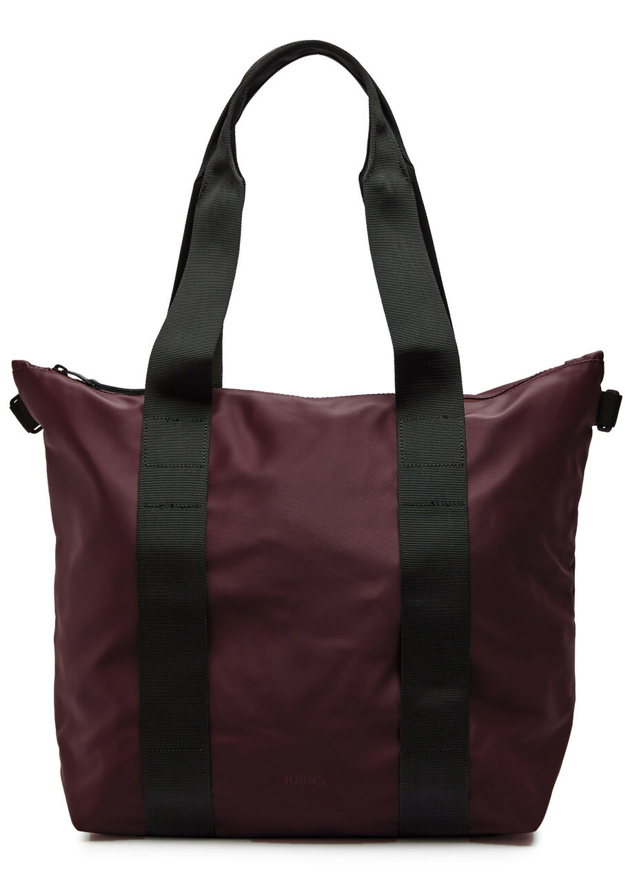 Rains Mini Rubberised Tote - Burgundy - One Size