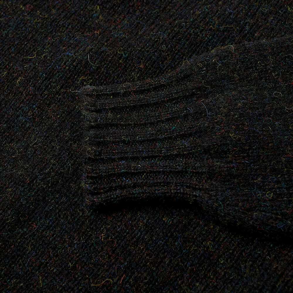 Jamieson's of Shetland Men's Crew Knit in Black Mix Jamieson's of