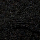 Jamieson's of Shetland Men's Crew Knit in Black Mix