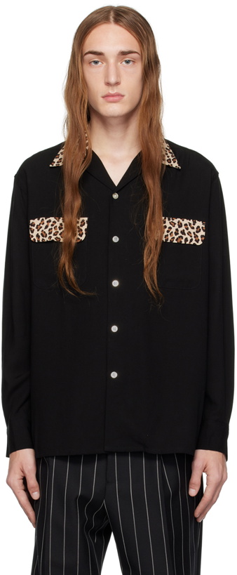 Photo: WACKO MARIA Black Leopard Shirt