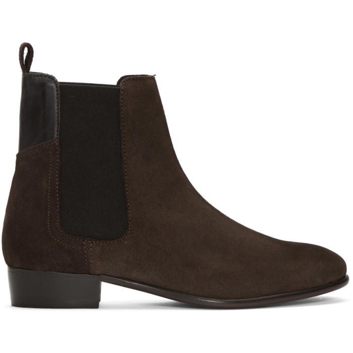 Photo: H by Hudson Brown Suede Watts Chelsea Boots