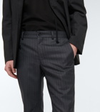 Comme des Garcons Homme Deux - Striped straight-fit wool pants