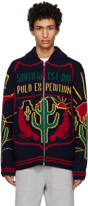 Photo: Polo Ralph Lauren Navy Graphic Sweater