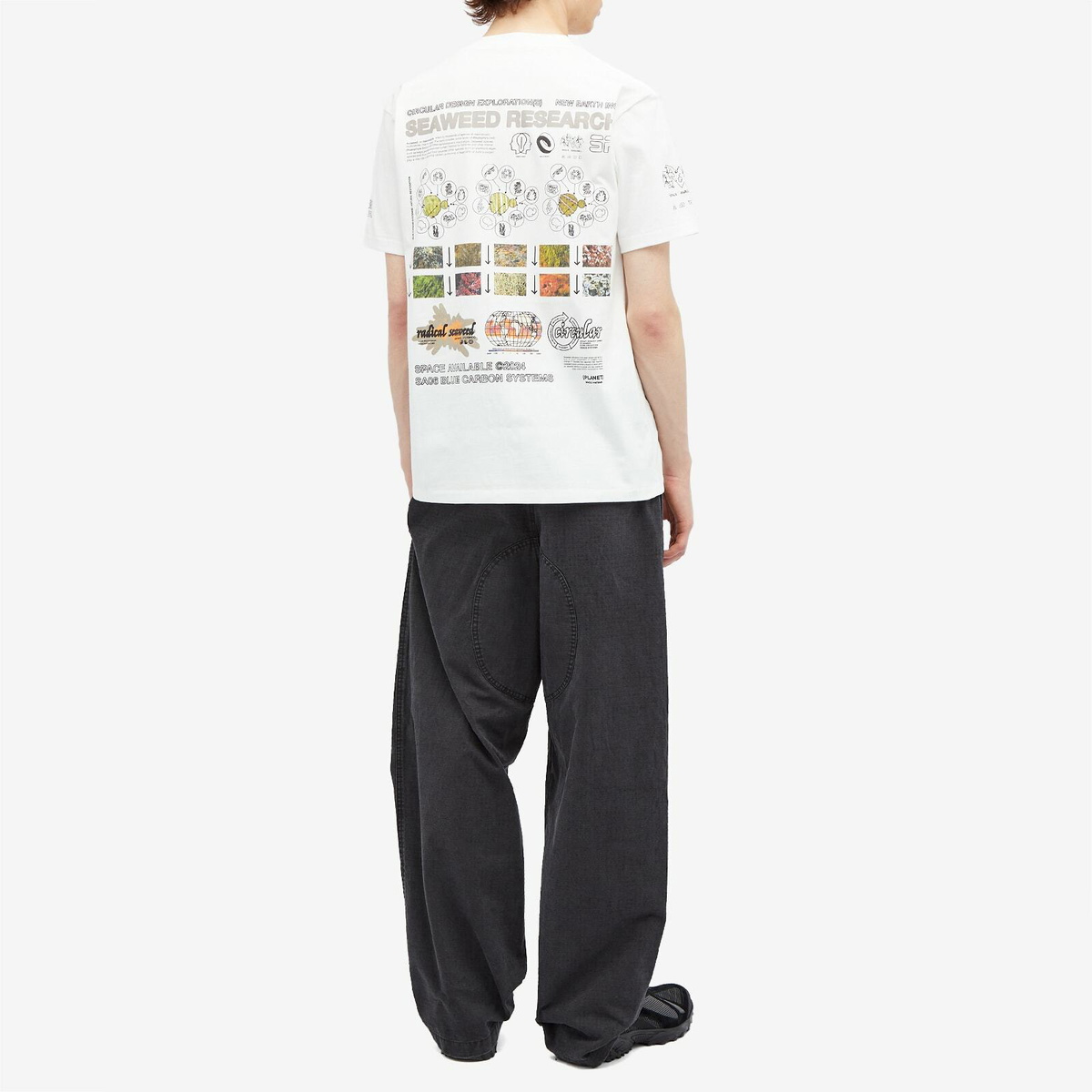 Space Available Men's Seaweed Research T-Shirt in Off White