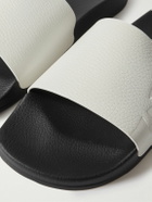 Frescobol Carioca - Humberto Debossed Full-Grain Leather Slides - White