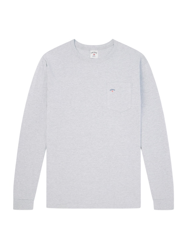 Photo: Noah - Core Logo-Printed Cotton-Jersey T-shirt - Gray