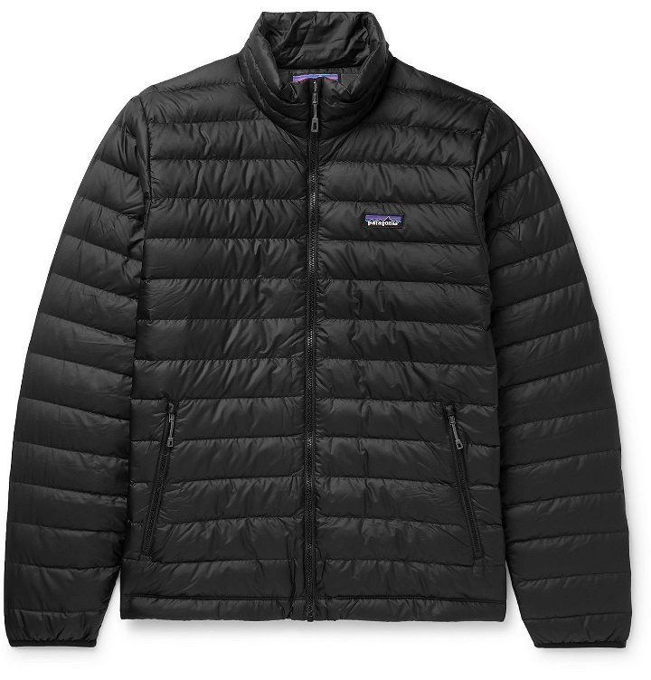 Photo: Patagonia - Quilted DWR-Coated Ripstop Shell Down Jacket - Black
