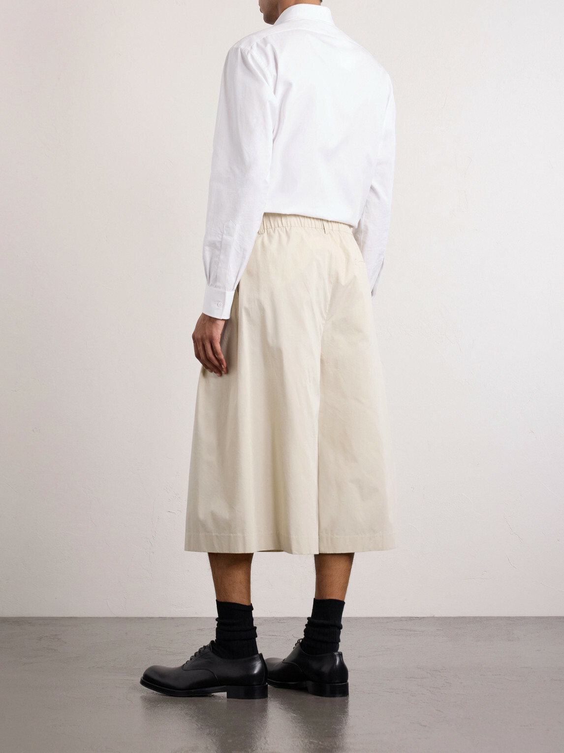 Amomento - Cotton-Blend Bermuda Shorts - Neutrals