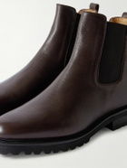 Majordome - M11 Cross-Grain Leather Chelsea Boots - Brown