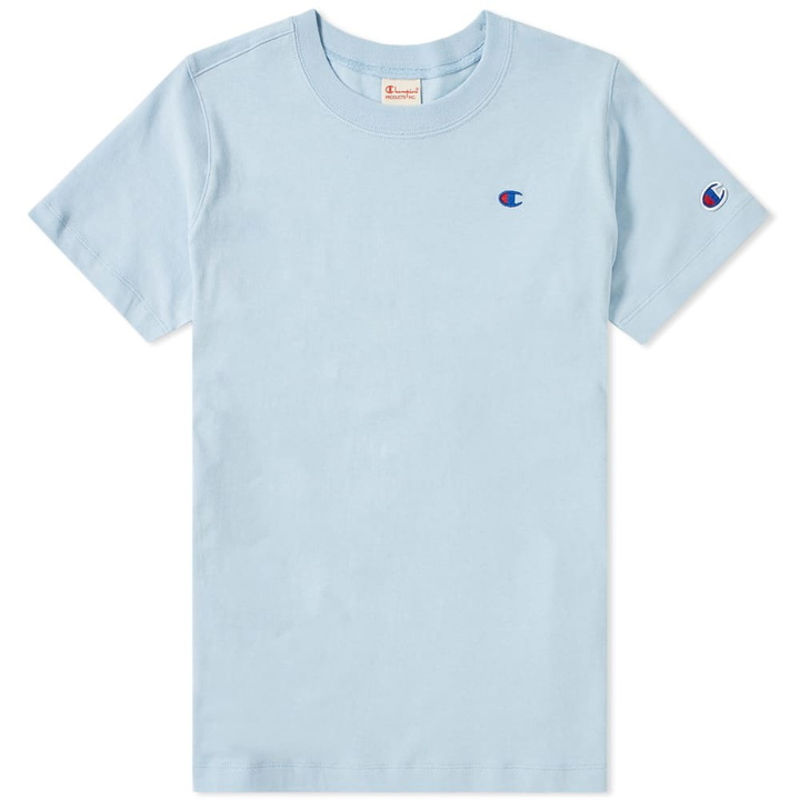 Photo: Champion Reverse Weave Women's Classic Tee Baby Blue