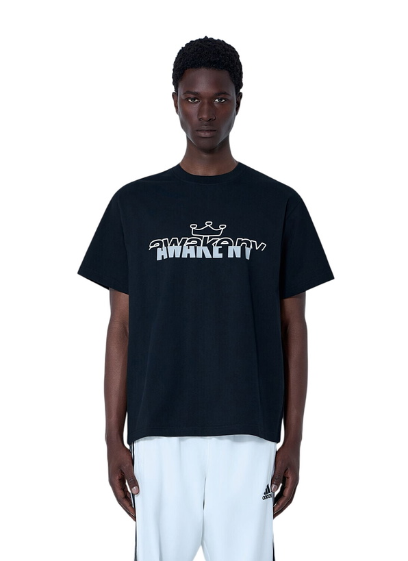 Photo: Awake NY Logo Motif Crewneck T-Shirt