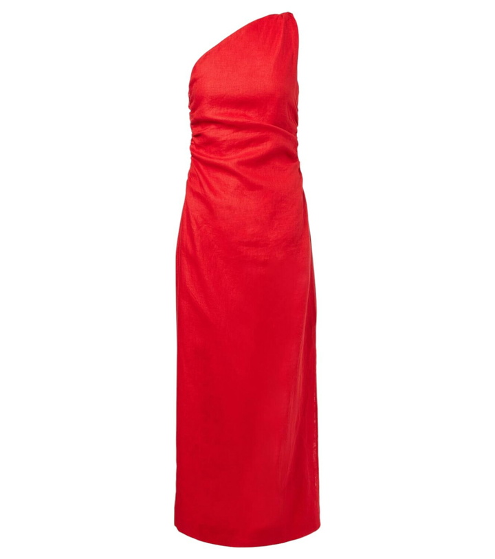 Photo: Faithfull Jomana one-shoulder linen midi dress