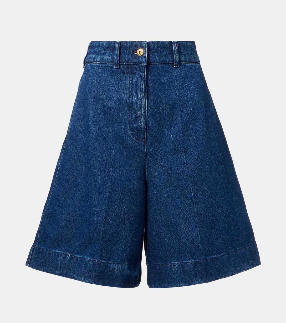 Patou High-rise denim shorts