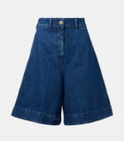 Patou High-rise denim shorts