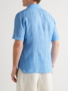 120% - Linen-Gauze Shirt - Blue