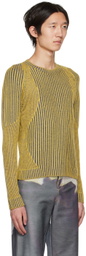 PONDER.ER SSENSE Exclusive Yellow Motor Sweater