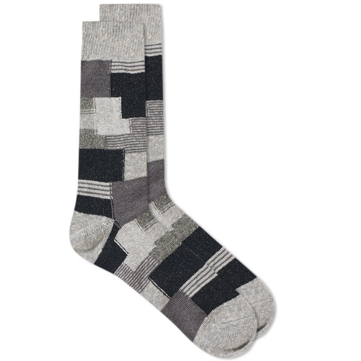 Photo: Anonymous Ism Patchwork Crew Sock