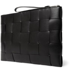 BOTTEGA VENETA - Large Intrecciato Leather Pouch - Black