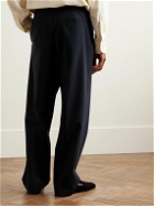 The Row - Keenan Pleated Woven Suit Trousers - Blue