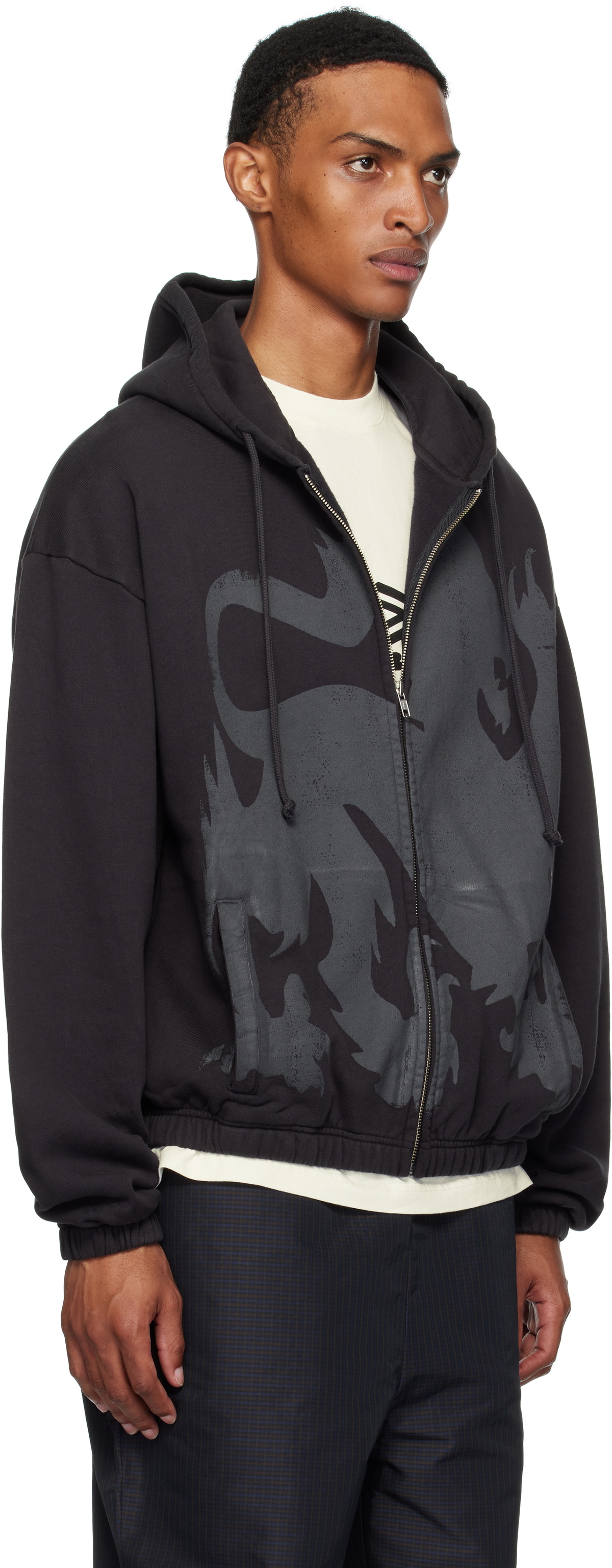 Umbro Black Heraldic Zip Up Hoodie Umbro