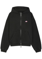 Cole Buxton Embroidered Cotton Sweatshirt Black
