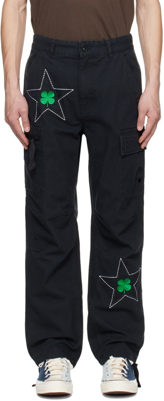 Photo: Converse Black Patta Edition Embroidered Cargo Pants