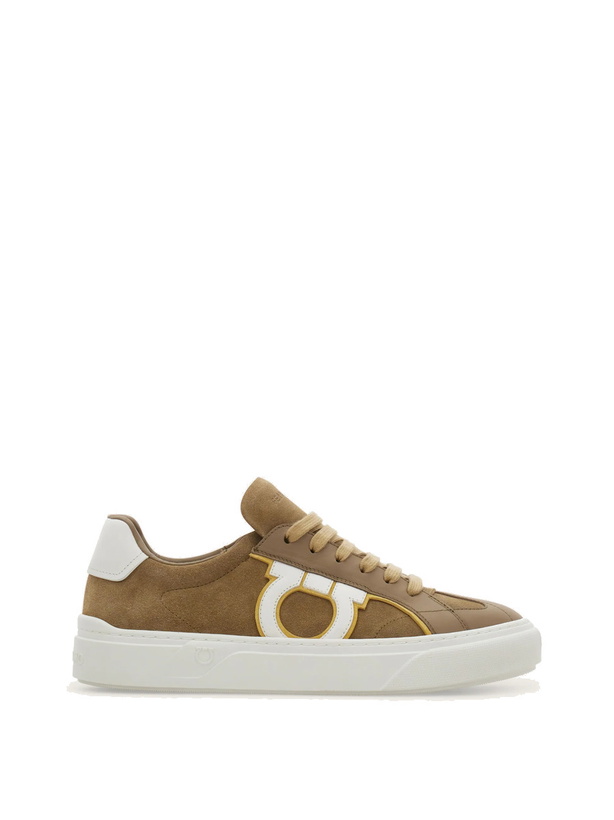 Photo: Ferragamo Mens Gancini sneaker in Green