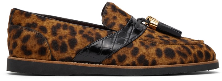 Photo: Human Recreational Services Brown & Black Del Rey Leopard Loafers