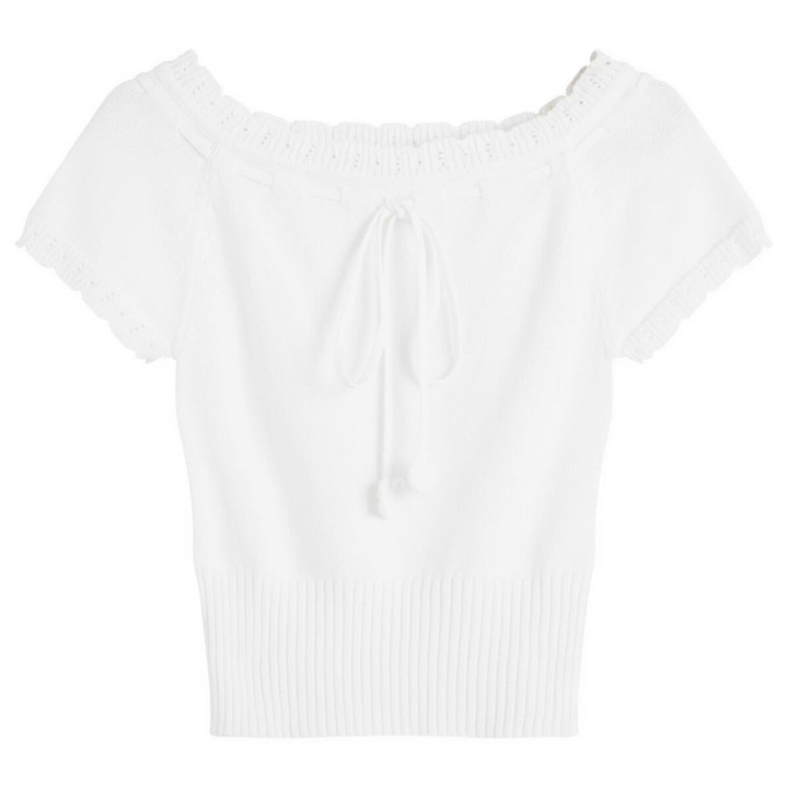 Photo: My Mum Made It Women's Lace Knit Top in White