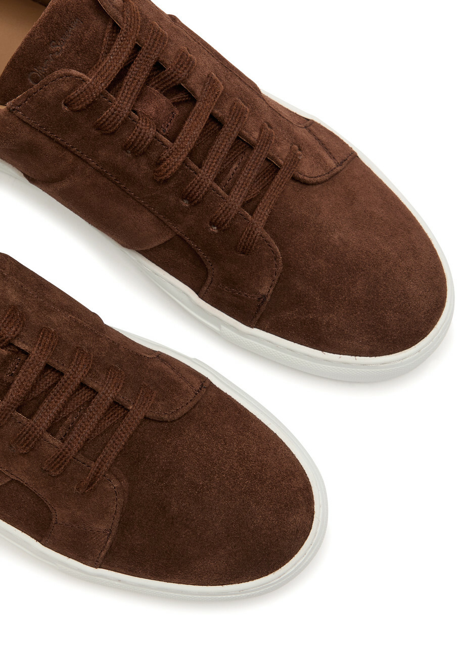Oliver Sweeney Kendall Panelled Suede Sneakers Brown