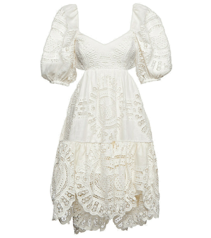 Photo: Zimmermann Vacay cutout cotton lace minidress