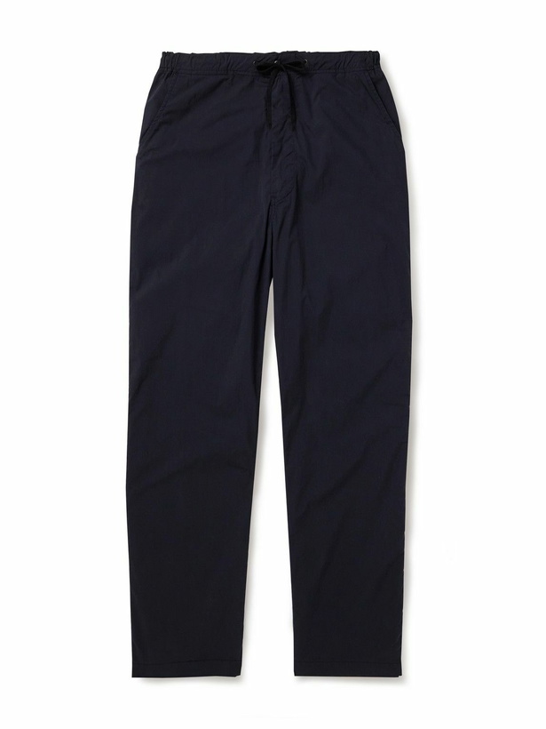 Photo: OrSlow - New Yorker Straight-Leg Cotton-Blend Drawstring Trousers - Black