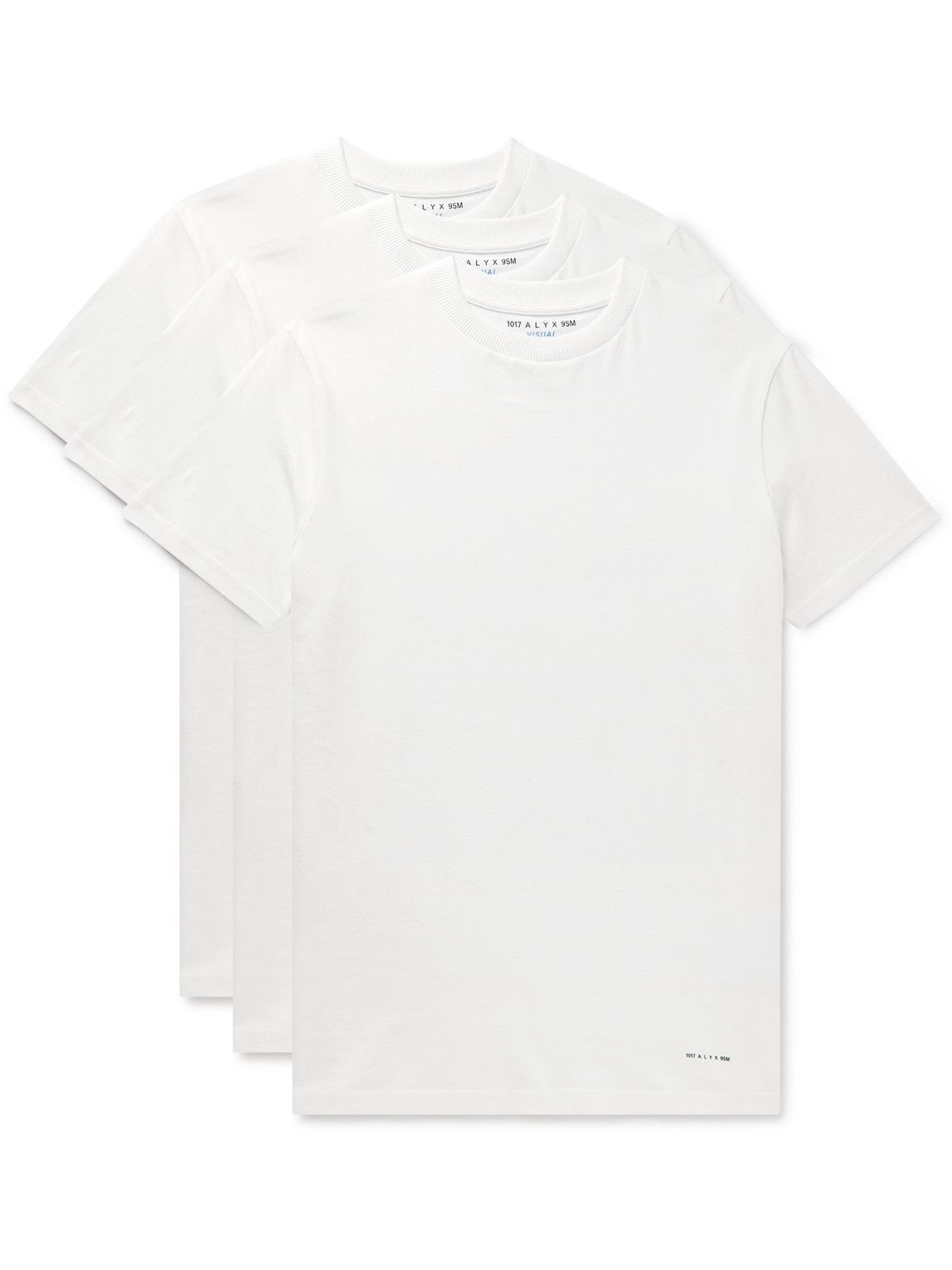 1017 ALYX 9SM - Three-Pack Cotton-Jersey T-Shirts - White 1017 ALYX 9SM