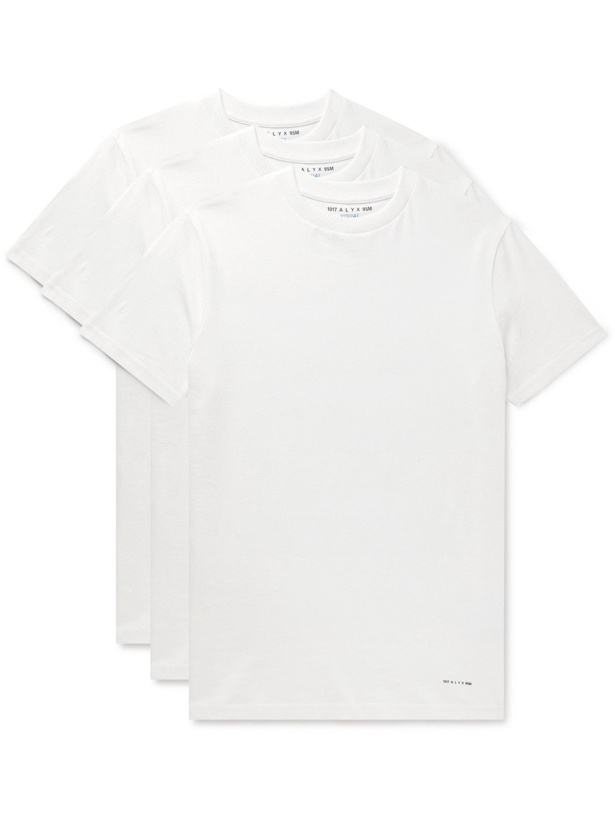 Photo: 1017 ALYX 9SM - Three-Pack Cotton-Jersey T-Shirts - White