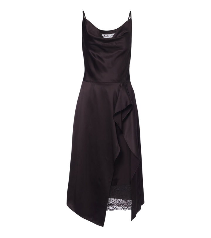 Photo: Acne Studios Lace-trimmed satin slip dress