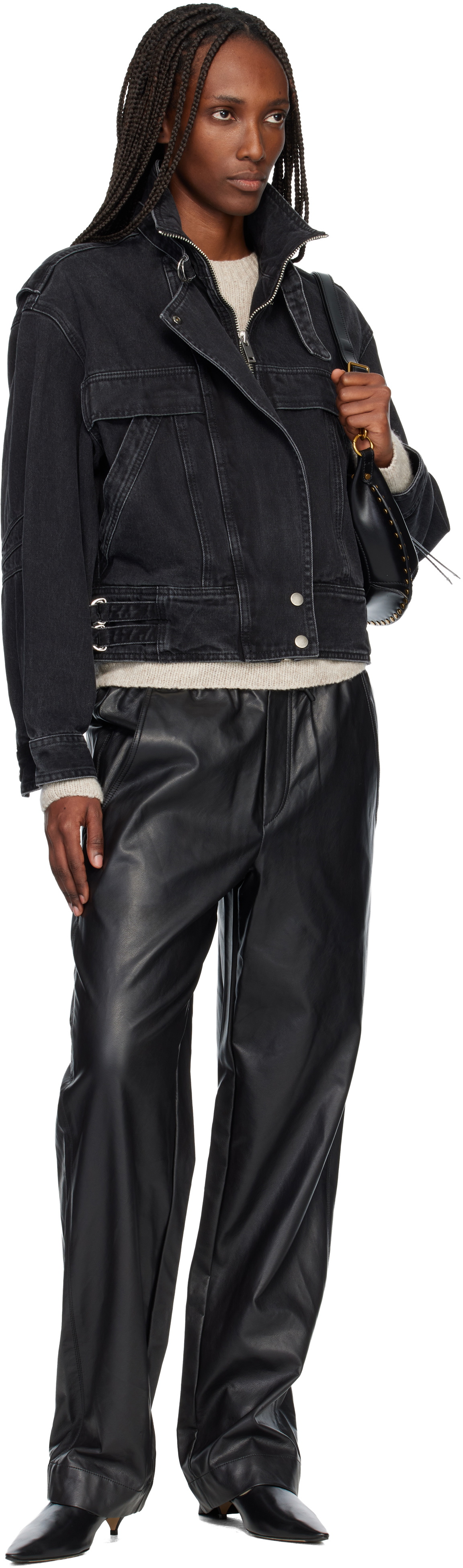 Isabel Marant Etoile Black Joseline Denim Jacket