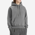 AMI Paris Men's Tonal ADC Hoodie in Smoke Grey