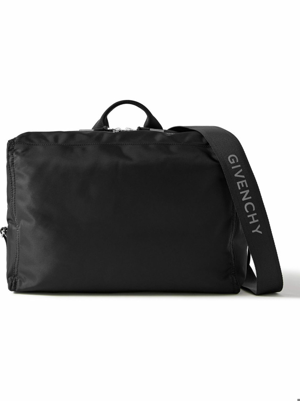 Photo: Givenchy - Pandora Medium Leather-Trimmed Nylon Messenger Bag