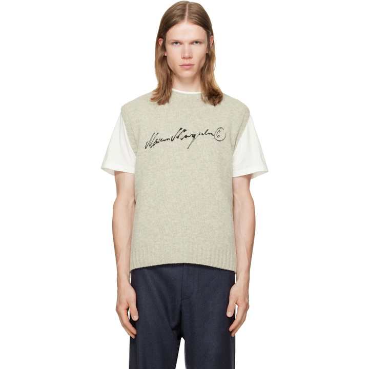 Photo: MM6 Maison Margiela Gray Gilet Vest