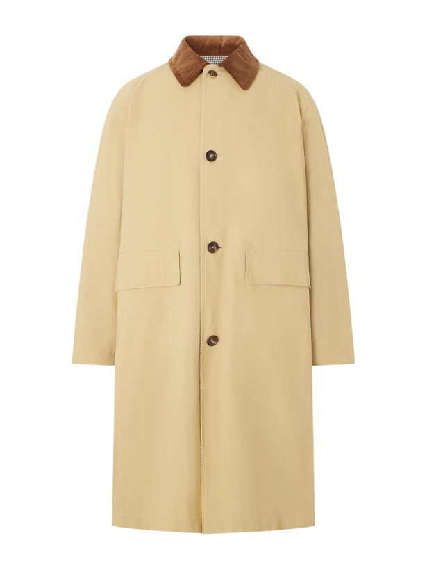 Photo: Drake's - Reversible Corduroy-Trimmed Cotton and Linen-Blend Jacket - Neutrals