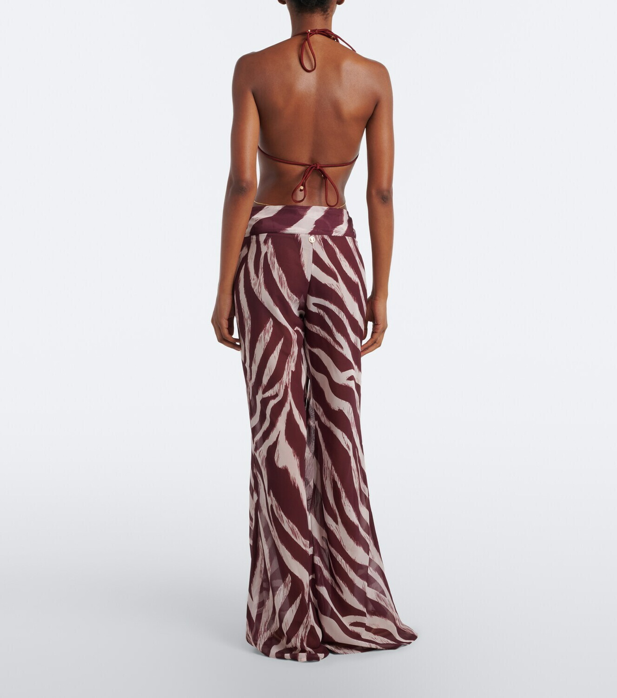 Bananhot Bowie zebra-pants wide-leg pants